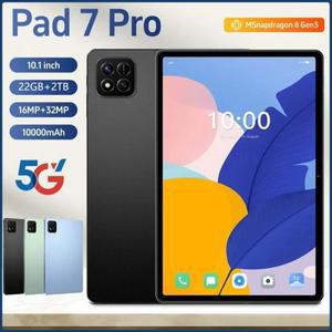 2025  패드 7 프로 용 게임 태블릿 10.1인치 안드로이드 15 22GB+2TB 5G 듀얼심 글로벌 버전 WIFI 키즈 선