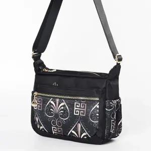 크로스백 여행 보조 무늬 가방 골드