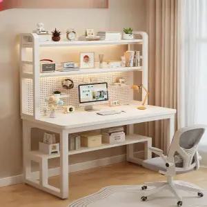 조립식 책상 1400 선반형 140x60 테이블 타공판