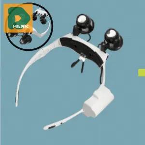 LED 루페안경 렌즈 확대 수리 착용 헤드 전문가 정밀 작업 시계 미세 보석 양손 부품 검수 돋보기 자유