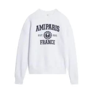Ami Paris France Crewneck Sweatshirt White  파리 프랑스 크루넥 스웨트셔츠 화이트