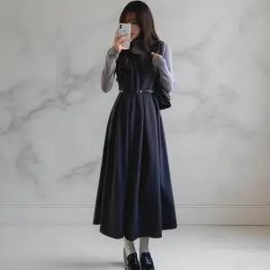 [다잇템] 여성용 세트 클래식 코르셋 벨트와 원피스