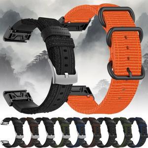 22mm 나일론 캔버스 밴드 (가민 호환 970 965 Tactix8 51mm 스트랩 팔찌 tinct 3 50/45mm Fenix 8 7X Pro/E