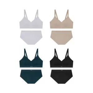 매장정품 게스 GUESS UNDERWEAR 스티치 라인 심리스 브라 팬티 세트 OEWRPB81SET 921367