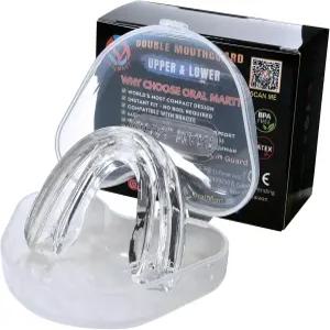 구강 마트 브레이스 스포츠용 마우스 가드 (퓨어 클리어) - 라크로스 하키 무에타이 풋볼 MMA 럭비 가라테