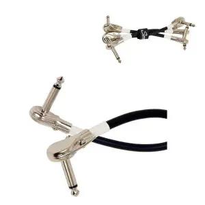 [하프클럽/]풋페달잭 패치케이블 3개입 15cm 악기 연결용 케이블선