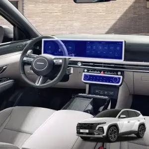 Brov 현대 투싼 NX4 F/L 자동차 내비게이션 보호필름 논글레어 무광 눈부심방지 저반사 액정보호