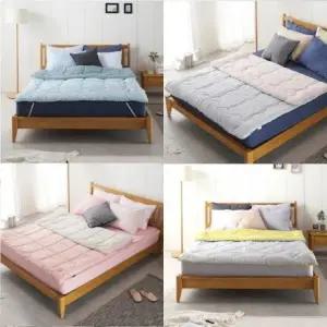 차렵이불 D Q 누빔 겨울 가을 항균 솜이불 퀸 더블