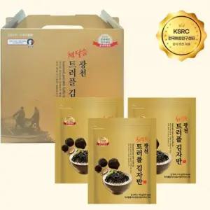 광천김선물세트 광천 설선물 트러플 김자반 3봉 손잡이선물세트 선물용김추천