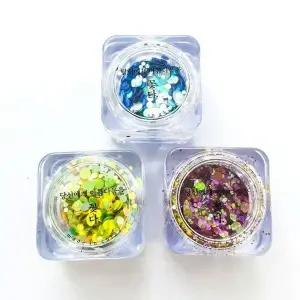 글리터파우더 3색 셀프네일 재료 네일아트 장식용품 (WFKBJIB)