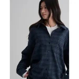 [에잇세컨즈] 플란넬 네이비 체크 오버핏 셔츠  네이비 (356164CM6R)
