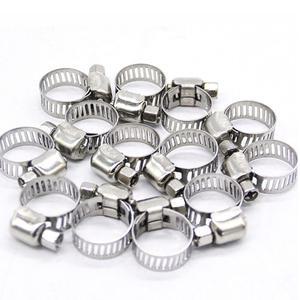 1pcs 6mm-25mm 스테인레스 스틸 미니 소형  라인 파이프 호스 클램프 클립 공기 물 실리콘에 대 한 선택적