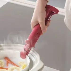 고품질 집게 잡는 손잡이 뚝배기 냄비 2in1 뜨거운거 조리용 (WFKBP06)