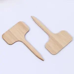 실내 식물 이름표 원목 라벨 정리 팻말 안내판 (WFKBR84)