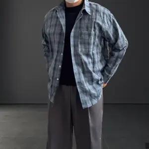 커맨더 컬러링 체크 오버핏 셔츠 (5color) 봄 가을 커플 남방 (WFKBLSK)