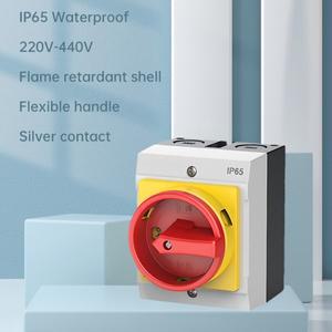 IP65 방수 단로기 스위치 16A 4극 패드락 로터리 캠 전기 부하