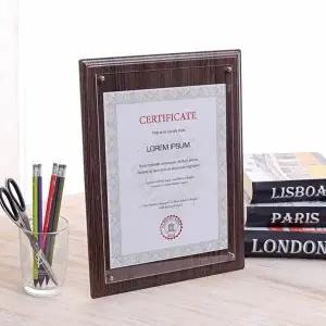 클래식 허가증 상장 액자 A4 수료증 벽걸이 탁상액자 (KYR-WC2F171)