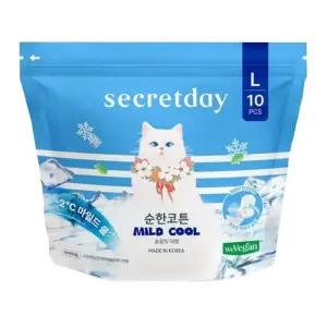 시크릿데이 순한코튼 마일드쿨 날개형생리대 대형 10P