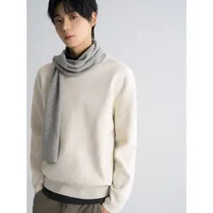 [에잇세컨즈] 이중직 베이직 라운드넥 니트  아이보리 (456151CM70)