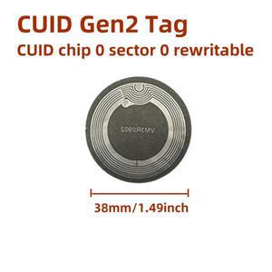 CUID Gen2 전자 태그 13.56mhz 변경 가능 S50 1K 습식 인레이 섹터 블록 재기록 cuid 방지 금속 스티커