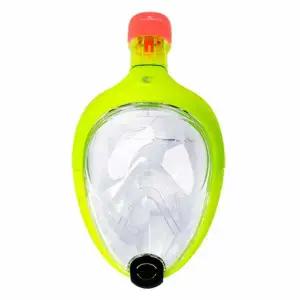 스노쿨링마스크 라임 L.XL 스노클링 세트 풀페이스