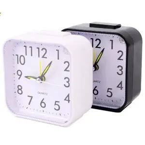 심플사각시계 무소음 탁상시계 미니시계 스누즈시계 (KYR-W59B515)