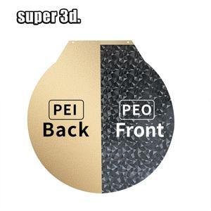 호환 Flsun V400 SR pei용 원형 PEO 플레이트 R에이서 양면 자기 강철 시트 3D 프린터 빌드
