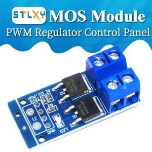 MOS FET 트리거 스위치 드라이브 모듈 PWM 레귤레이터 컨트롤패널 모터 제어 보드 15A 400W DC 5V-36V