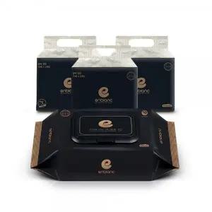 앙블랑 프리미엄 물티슈 블랙 캡형 12팩(묶음형) 434972