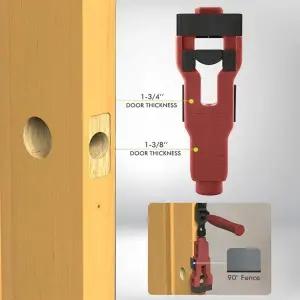 ABAE-도어 래치 모티스 도구 도어 잠금 구멍 톱 1-34In OR 1-38In 두꺼운 문용 도어 래치 설치 키트