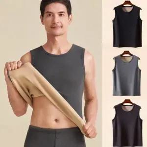 남성 겨울 방한 이너 슬림 스타일 원단 기모 안감 신축성 런닝 나시 남자 기모 히트텍 속옷 피치