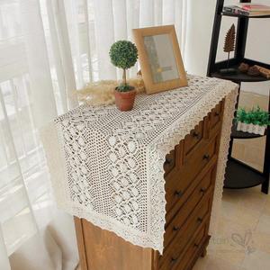 거실장 TV장 협탁덮개 협탁보 전자레인지 티비장 덮개 협탁 테이블러너 앤틱 빈티지 탁자보