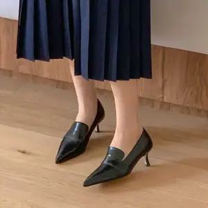 [하프클럽/]모임 오피스 룩 코디 뾰족 스틸레토 힐 펌프스 여성