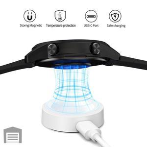 휴대용 무선 충전기 케이블 타입 C 키체인 (삼성호환 갤럭시호환 워치 7 6 5 4 액티브 2 1 스마트워치 고속