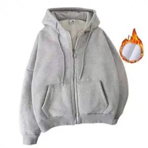 기모 후드집업 간절기 남녀공용 빅사이즈