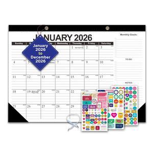 2026 탁상용 달력 - 2026년 1월 12월, 12