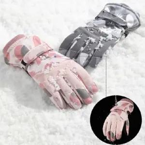 스마트폰 터치 눈꽃 스키장갑 겨울 방한 장갑 9014 방풍 방수 장갑