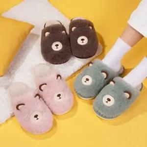 은창특별세일 한정수량 복실 큐트 곰돌이 털 슬리퍼 여성 실내슬리퍼 남성 겨울 신발 실내화 사무실 봄 여