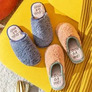 은창뽀글이 파스텔 배색 털 슬리퍼 여성 실내슬리퍼 남성 겨울 신발 실내화 사무실 봄 여름 가을 겨울 실