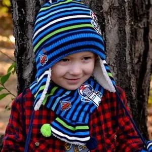 플라이봇 넥워머 겨울 방한 목도리 아동 털목도리