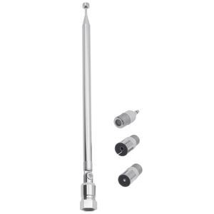 [미국배송] FDXGYH FM 망원 안테나 실내 50옴 F 타입 남성 플러그 커넥터 TV AM 라디오 HIFI AV 스테레오 수신기용 3PCS 어댑터 포함