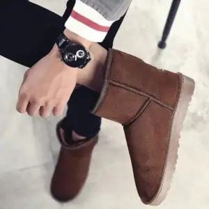 기모 남자 털 부츠 겨울 부츠 남성 방한화 털 신발