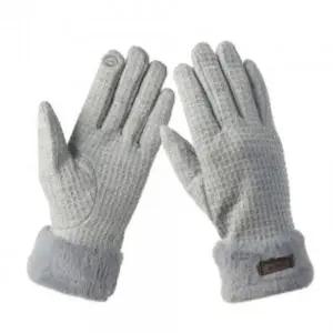 ( )러브퍼밍 터치 장갑 스마트 여자 겨울 그레이 스마트폰 휴대폰