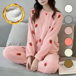 여성 겨울 홈웨어 실내 잠옷 파자마 세트 원마일웨어