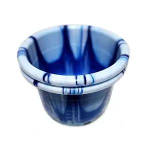 꽃단지 플라스틱화분 무늬화분 꽃무늬화분 7호플라스틱화분 2개 (WFKBZJP)