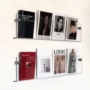 벽걸이 400mm벽선반 아크릴벽선반 투명벽걸이선반 무타공설치