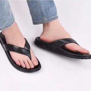 남성 여성 커플 더블 라텍스 깔창 블랙쪼리 조리슬리퍼 (WFKCWHB)