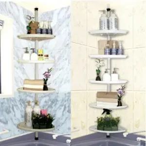 욕실코너설치 분체욕실선반 분체도장 4단 4단코너수납 코너설치