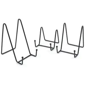 심플 철제 받침대 다용도 블랙 디스플레이 선반 진열용 거치대 (WFKD38F)