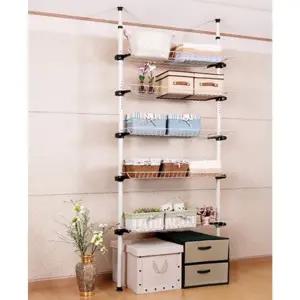 고품질 메탈랙 고정행거 메탈랙고정행거 605 철망선반 5단 (WFKDJMH)